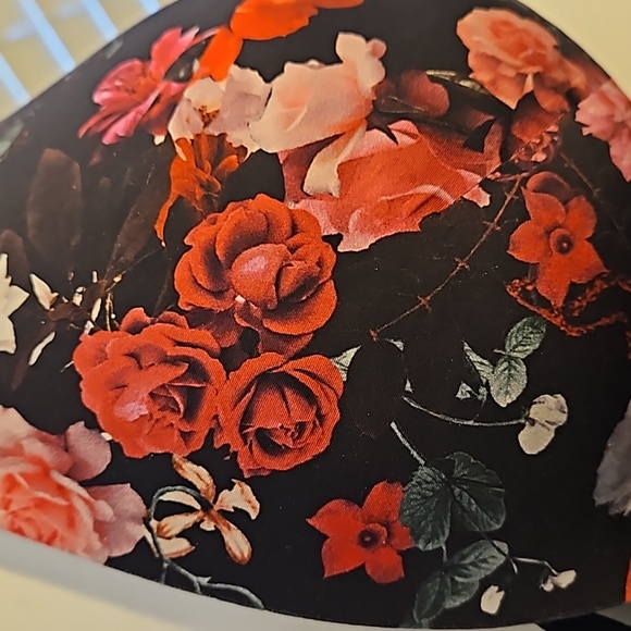 Torrid Curve 46D Plunge Push-Up Floral Pattern Bra - Picture 2 of 7